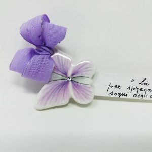 segnalibro farfalle in ceramica dipinta a mano